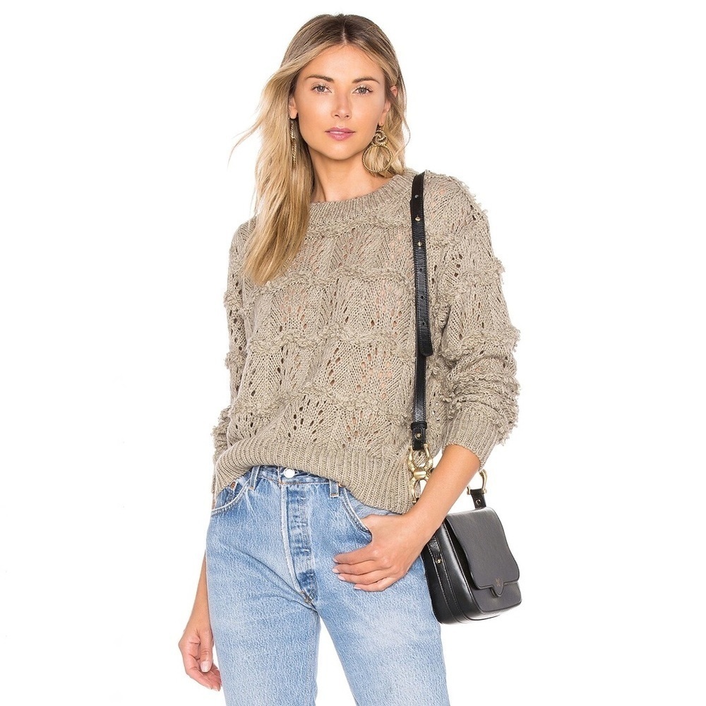 REVOLVE Tularosa Cambridge Sweater in Coffee Size S